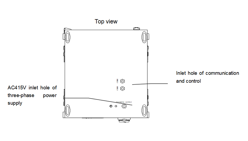 Top view of 4×200A 6V Electroplating Rectifier Power Supply