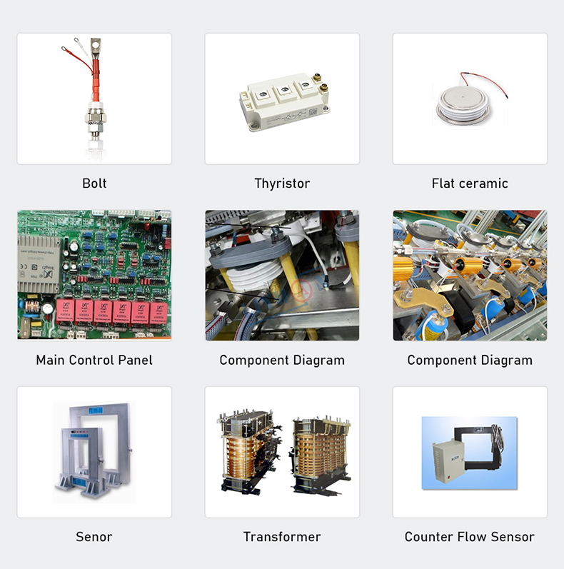 Components of silicon controlled rectifier for 25V 12KA DC/AC Coloring Rectifier
